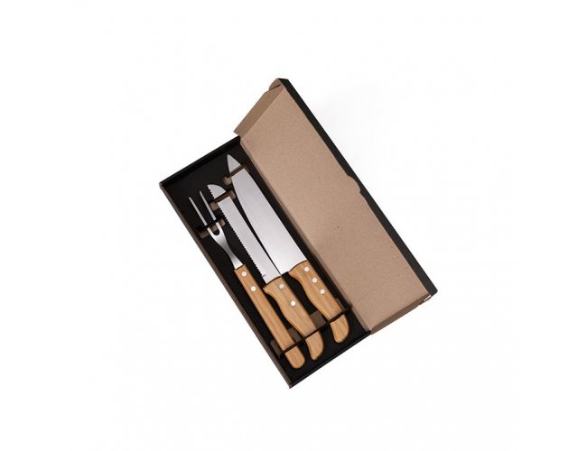Kit Com Faca 7", 8" E Garfo - 3 Ps