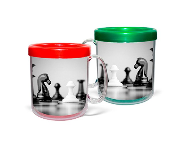 Caneca Trmica de Plstico 300 ml com Foto