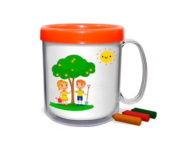 Caneca Trmica Infantil de Plstico 300 ml