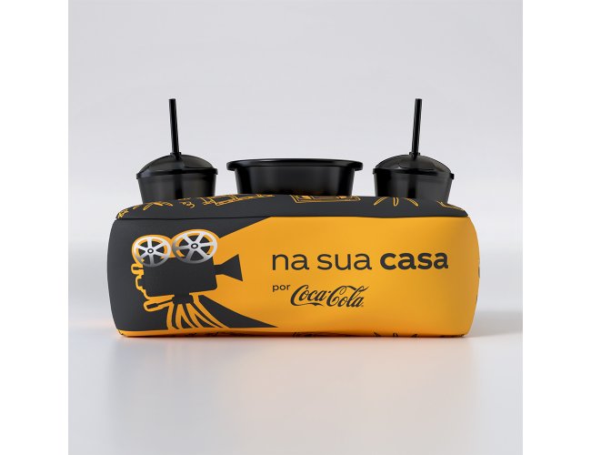 Almofada de Pipoca Casal em ISOFLEX com 2 Copos e 1 Balde
