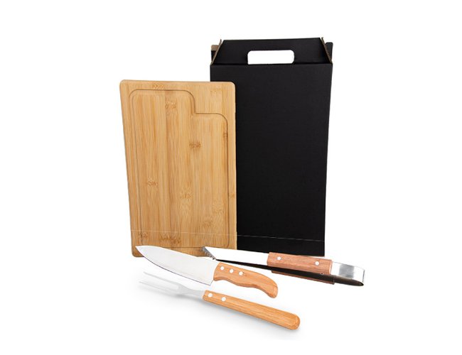 Conj. Para Churrasco Com Pegador - 4 Ps