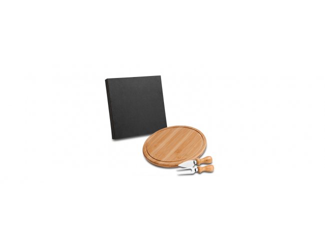 Conj. Para Queijo Em Bambu / Inox - 3 Ps