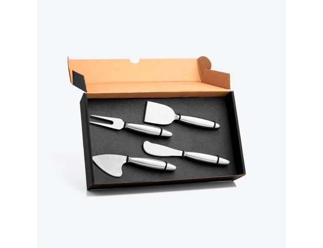 Conjunto De Facas Para Queijos Em Ao Inox - 4 Ps