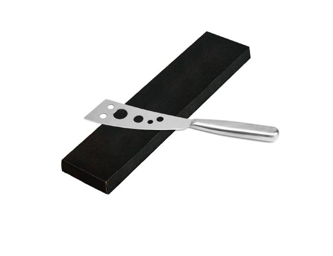 Faca Em Ao Inox Escovado Tamanho 5" Com 6 Furos