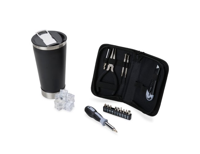 Kit Copo Trmico E Conjunto De Ferramentas - 2 Ps