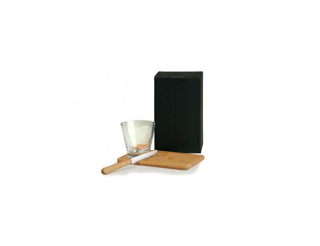 Kit Para Caipirinha Em Bambu / Madeira - 0,35 L - 3 Ps