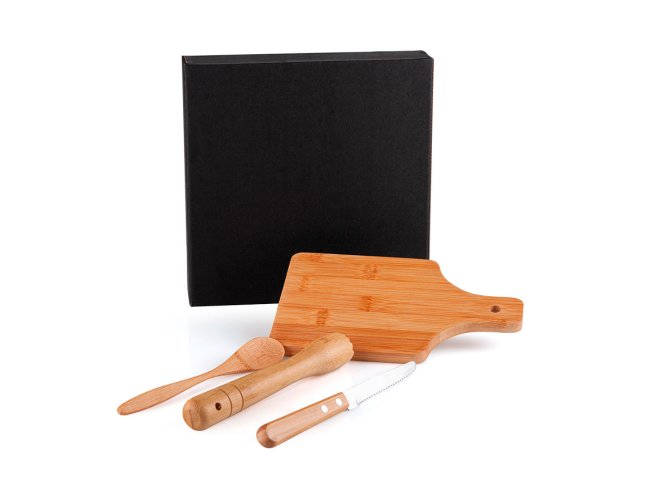 Kit Para Caipirinha Em Bambu / Madeira Ibiza - 4 Ps