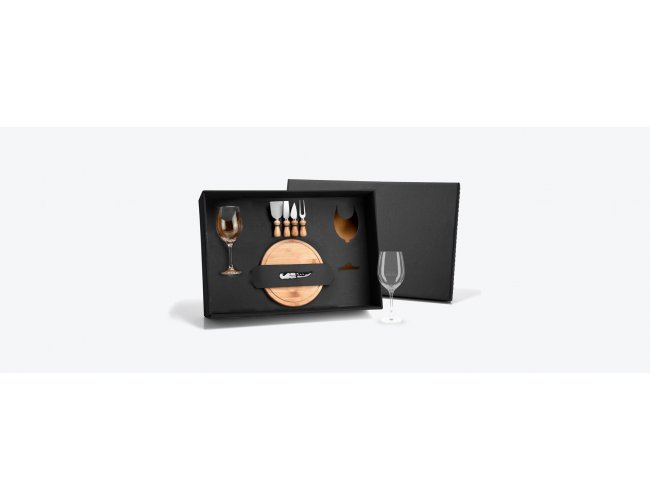 Kit Queijo E Vinho Com Abridor Saca Rolhas- 8 Ps.