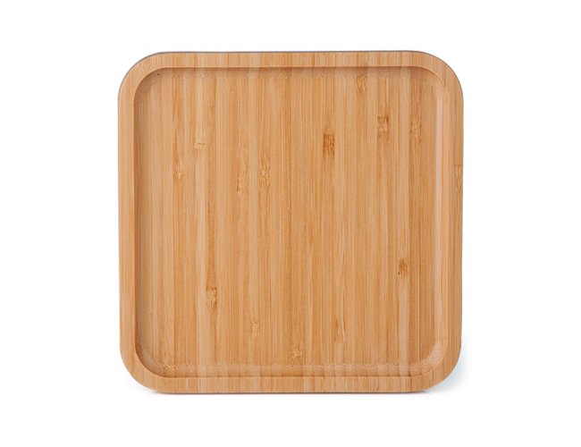 Petisqueira Em Bambu Quadrada - 20X20X1,9Cm