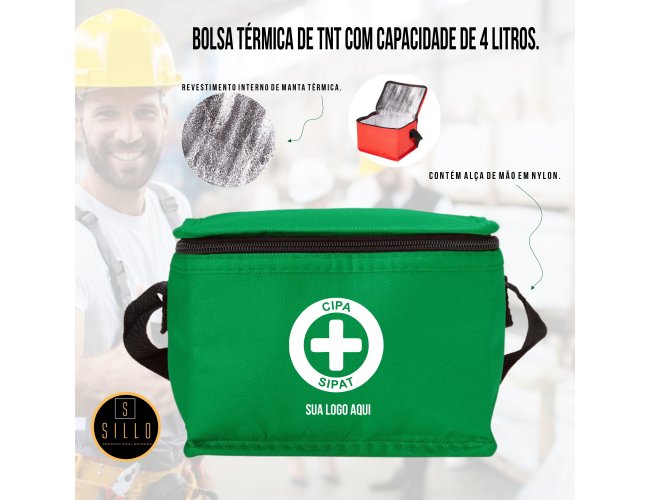 Bolsa trmica com  revestimento interno 4 litros