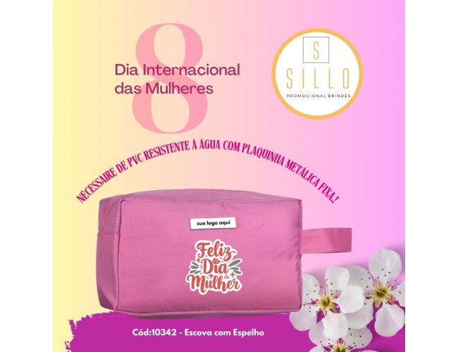Necessaire PVC Imperme�vel com Plaquinha