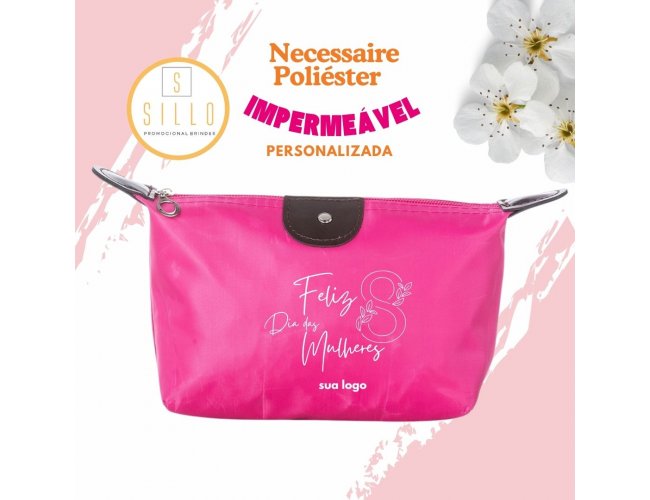 Necessaire Poliéster Impermeável - DIA-DAS-MÃES